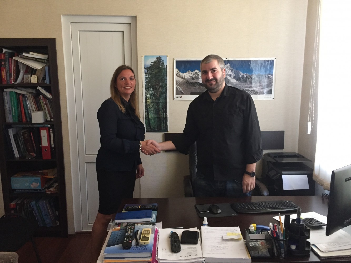 Rachel Brands en de directeur van de Eliava-kliniek, Zurab Rtskhiladze